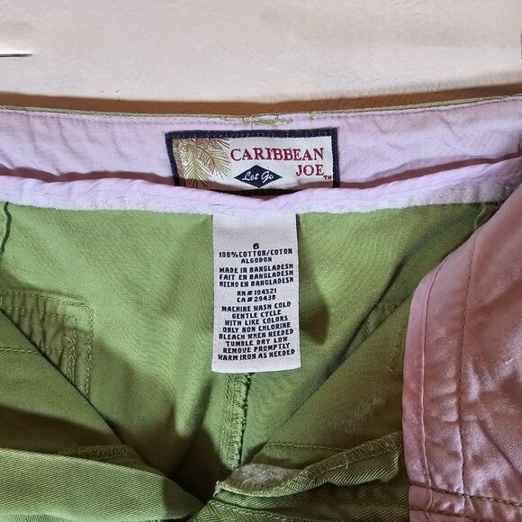 Caribbean Joe Lime Green Convertible Leg Length - Picture 5 of 5